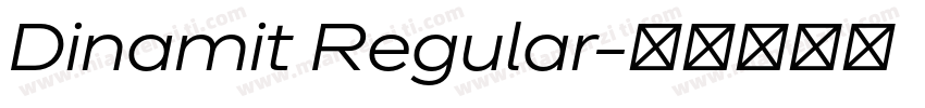 Dinamit Regular字体转换
